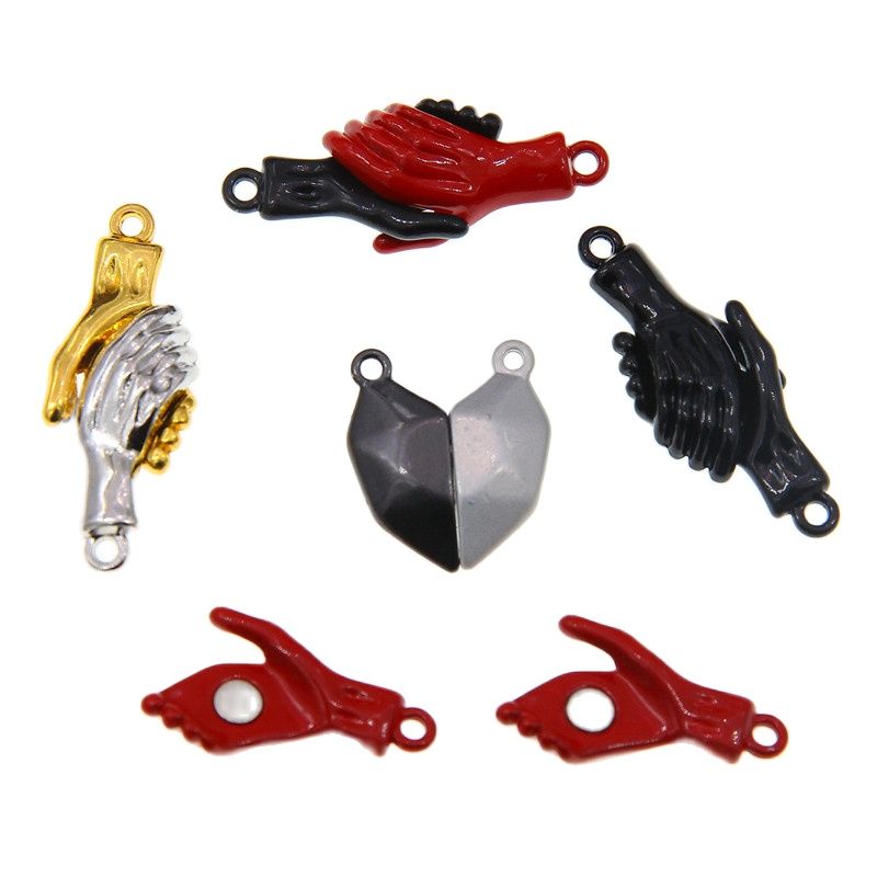 Magnetic Couple Matching Necklaces - 25sets Lovers Matching Friendship Heart Pendant