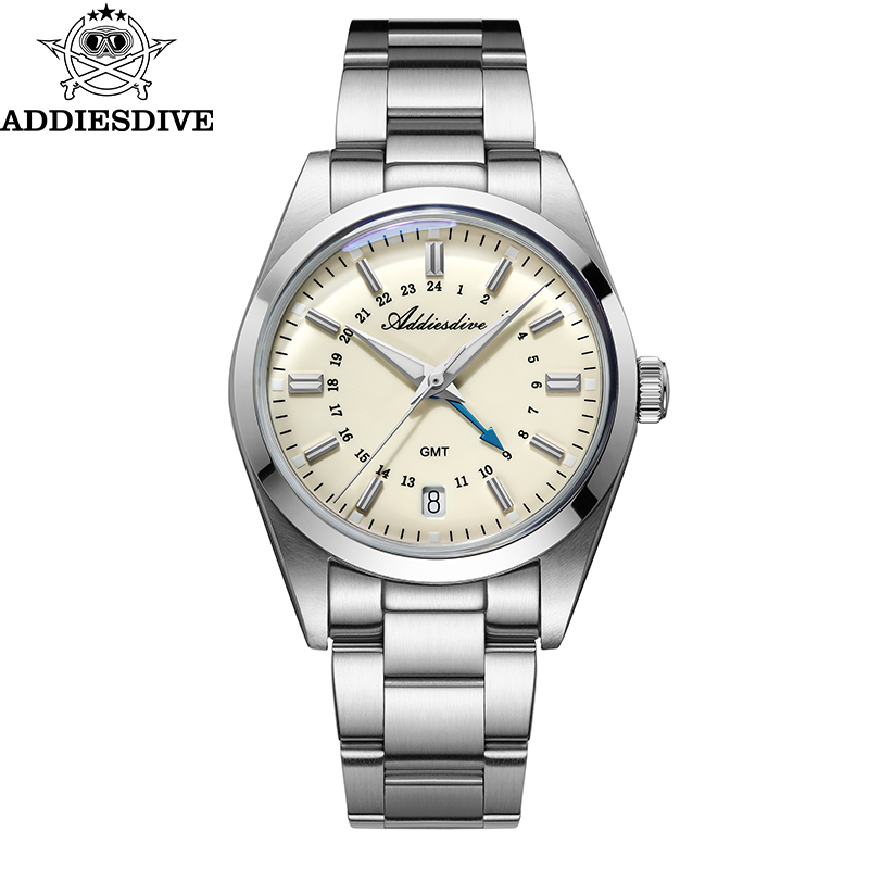 Watch Accessories - ADDIESDIVE Hot Brand 36mm Luxury GMT