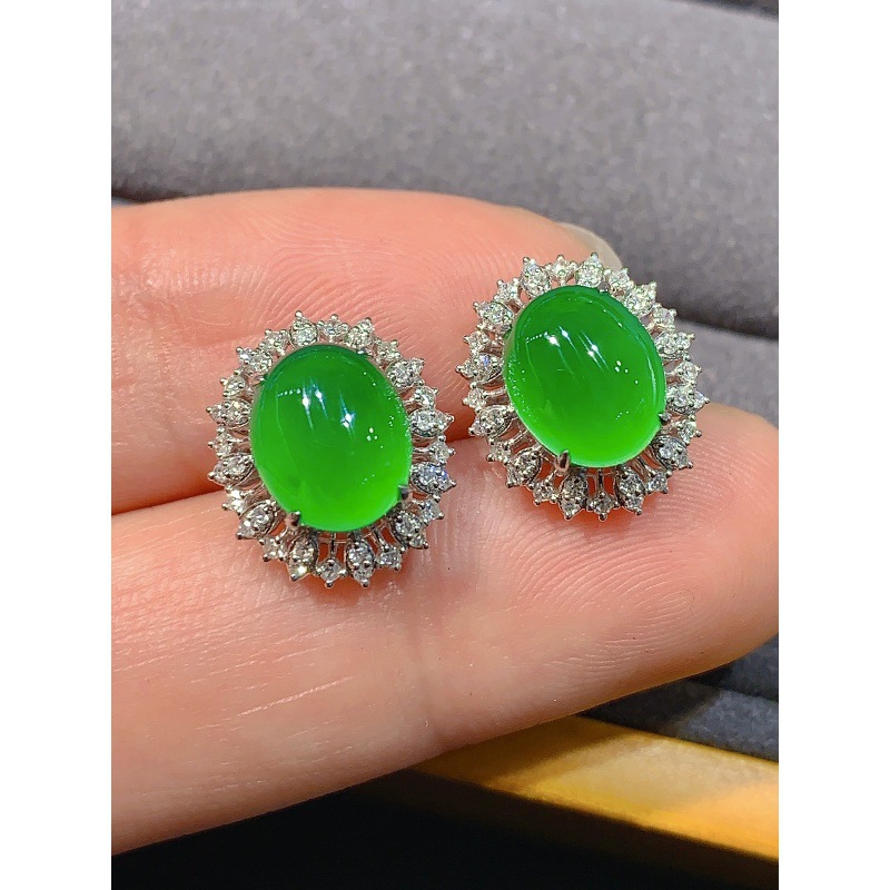 Ice-type positive yang green j - Earrings 评论和价格