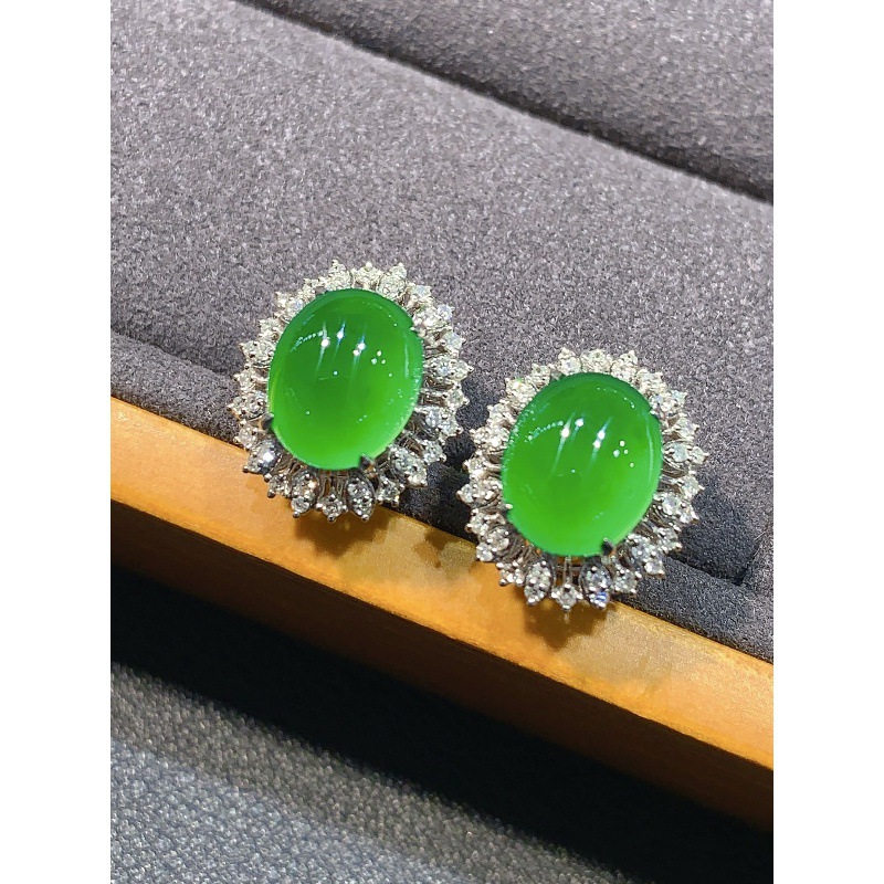 Ice-type positive yang green j - Earrings 评论和价格