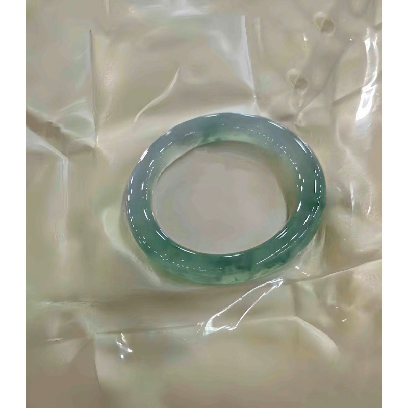 Natural Burmese Ice Jadeite Br - Bracelets 评论和价格