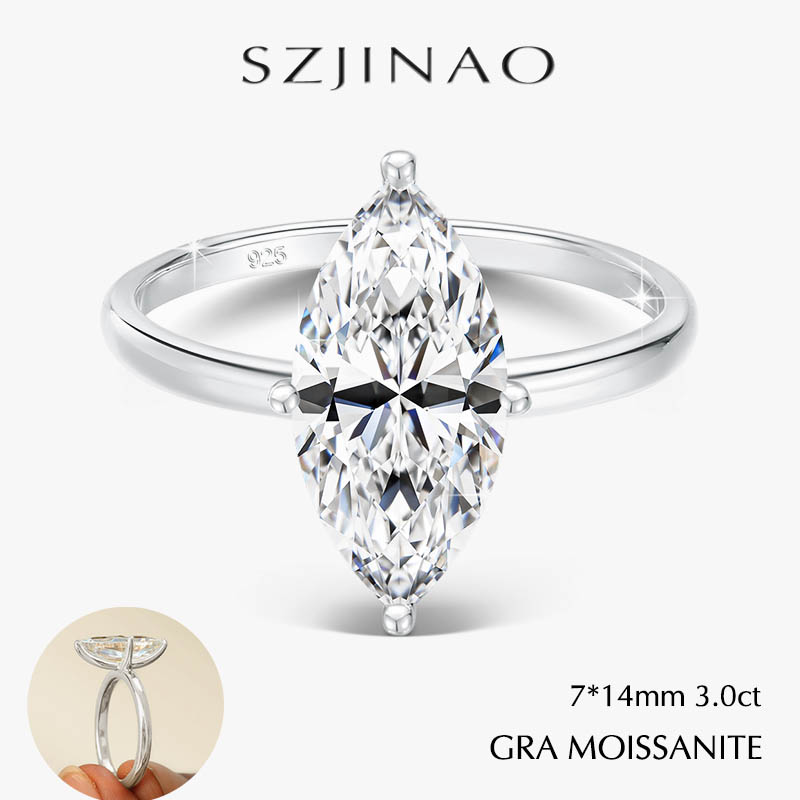 GRA 2/3CT Moissanite Engagemen - Moissanite Engagement Ring 1 Carat 评论和价格
