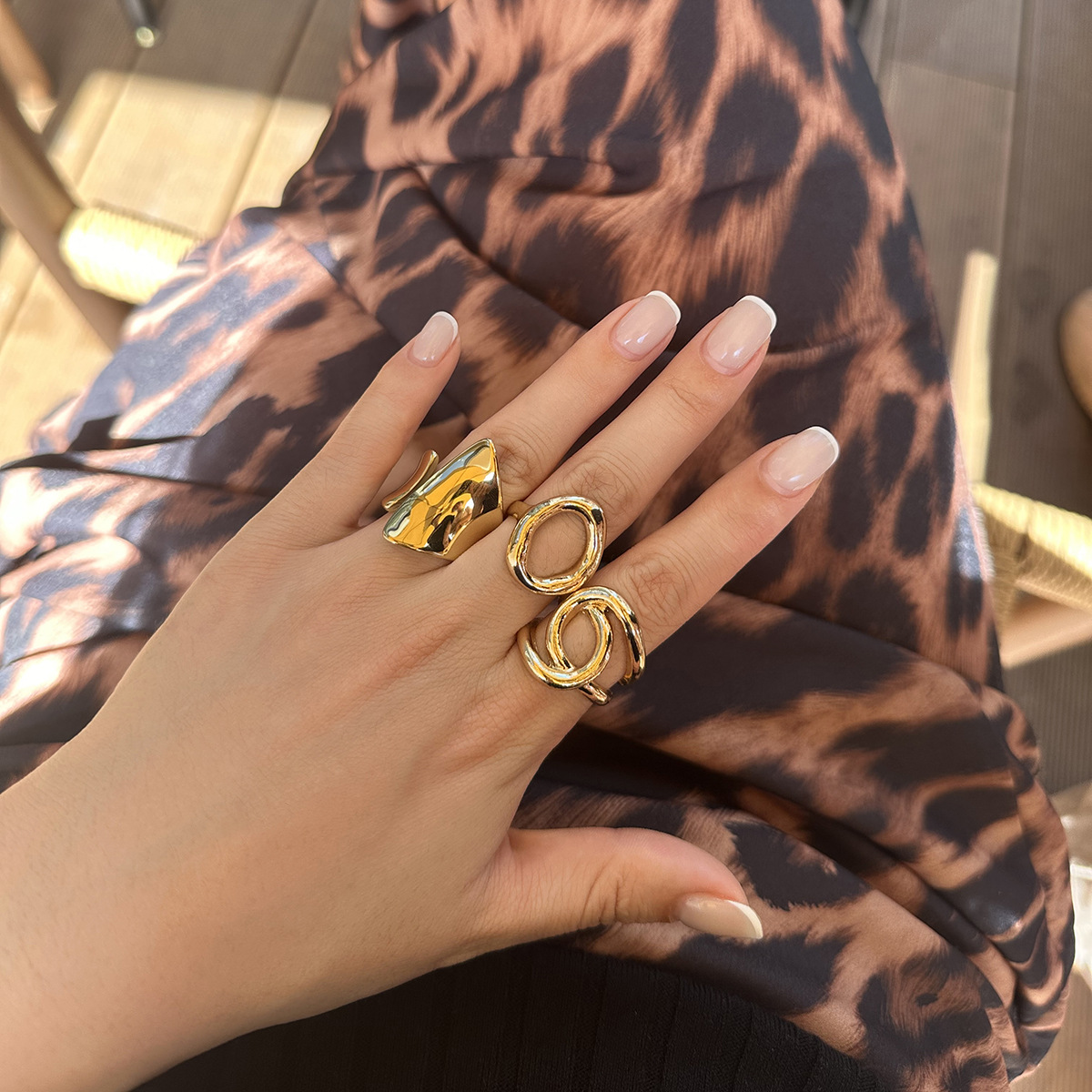 DIEZI 3pcs/set New Punk Fashio - Vintage Punk Knuckle Rings Set 评论和价格