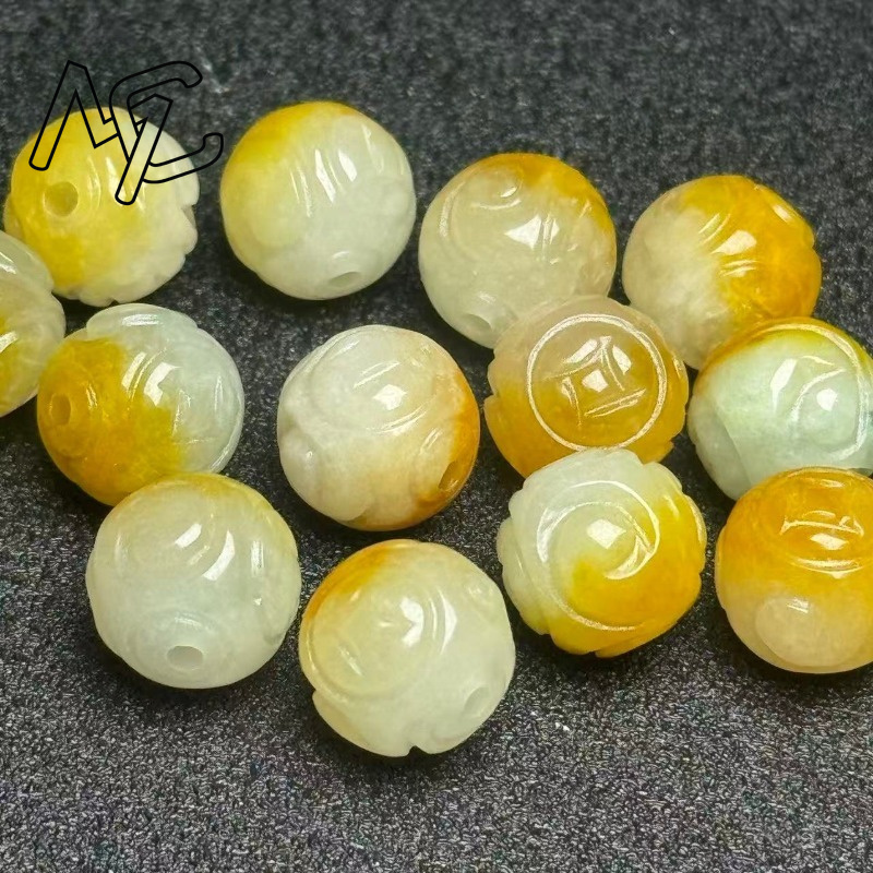 5pcs Natural Yellow Emerald Ja - Bracelets 评论和价格