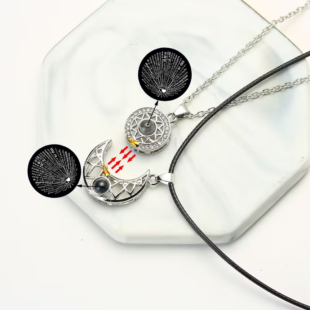 Fashion Couple Matching Neckla - Magnetic Couple Matching Necklaces 评论和价格