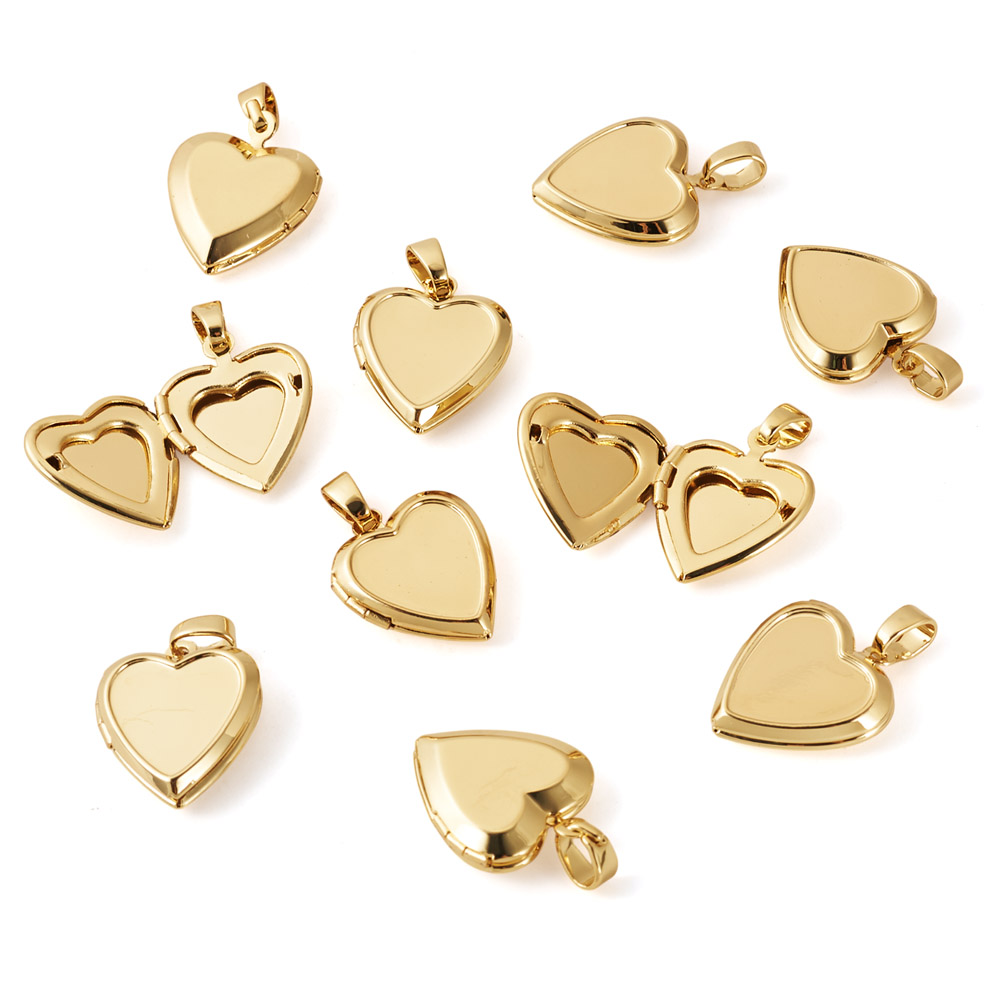 10pcs Heart Photo Locket Penda - Heart Locket Necklace Photo 评论和价格