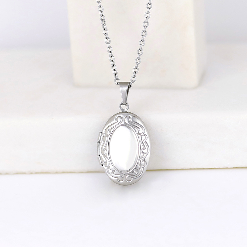 Vintage Silver Color Openable  - Heart Locket Necklace Photo 评论和价格
