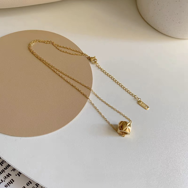 Luxury Golden Rhombus Cross Ci - Cross Pendant Necklace Gold 评论和价格