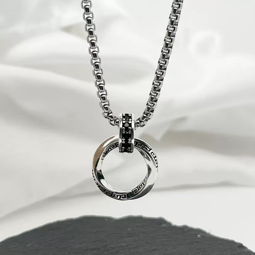 925 Sterling Silver Necklace P - 925 Sterling Silver Chain Necklace Men 评论和价格