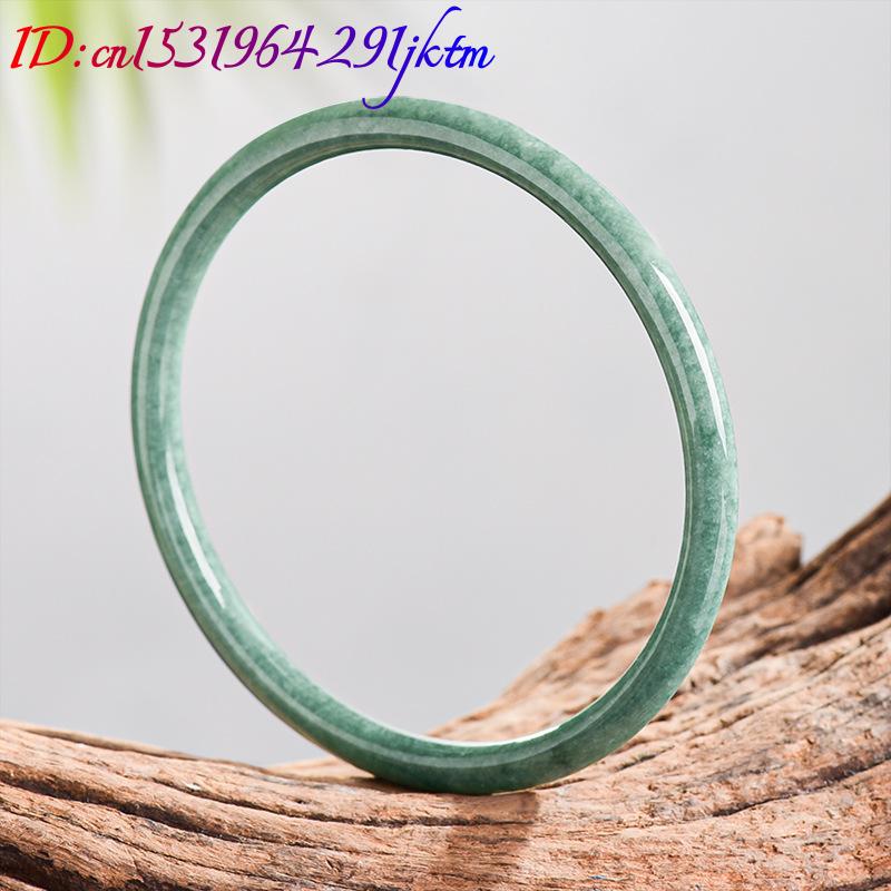 Natural Burmese Jadeite Bracel - Bracelets 评论和价格