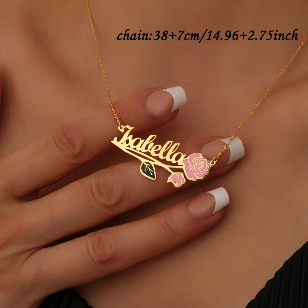 Personalized Colorfuls Birth F - Custom Name Necklace Stainless Steel 评论和价格