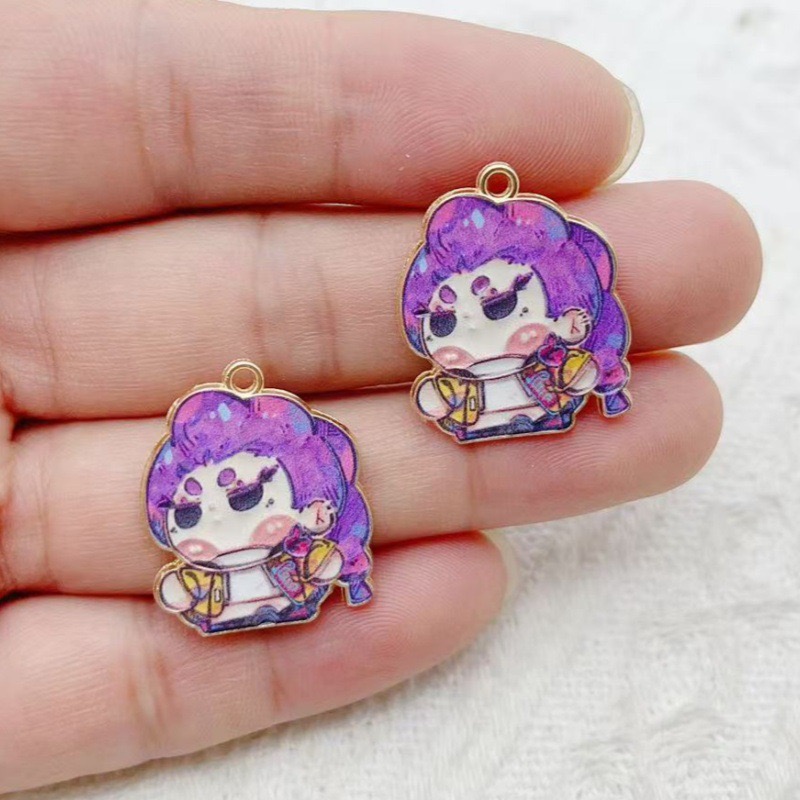 10pcs Cartoon Anime Pendant Oi - Earrings 评论和价格