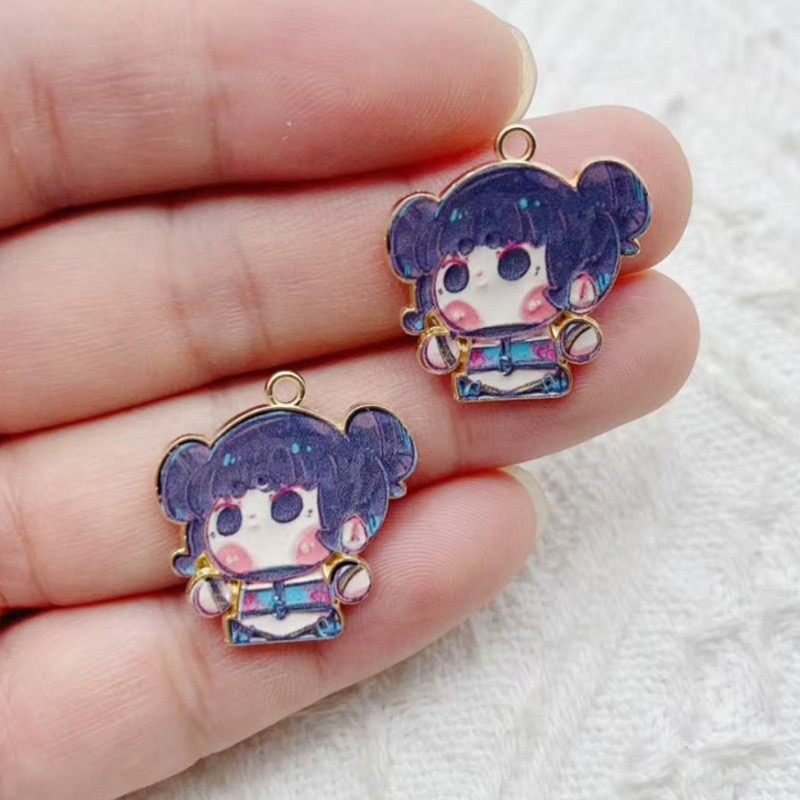 10pcs Cartoon Anime Pendant Oi - Earrings 评论和价格