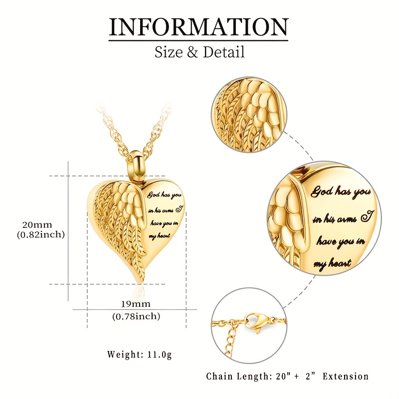 Love Heart Urn Necklace for As - Heart Locket Necklace Photo 评论和价格
