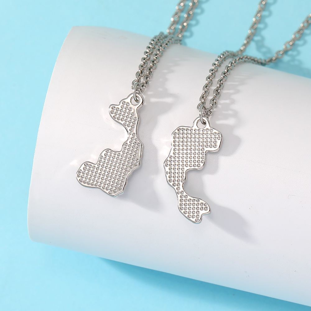 2Pcs Magnetic Yin Yang Fish Co - Magnetic Couple Matching Necklaces 评论和价格