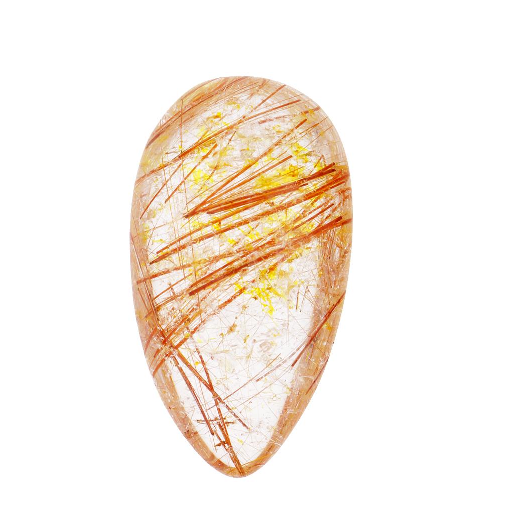 Gold Rutilated Quartz Crystal  - Crystal Pendant Necklace Natural Stone 评论和价格
