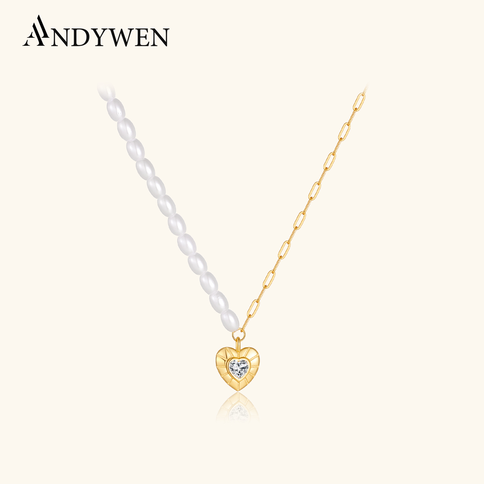 ANDYWEN 925 Sterling Silver As - Pearl Choker Necklace Vintage 评论和价格