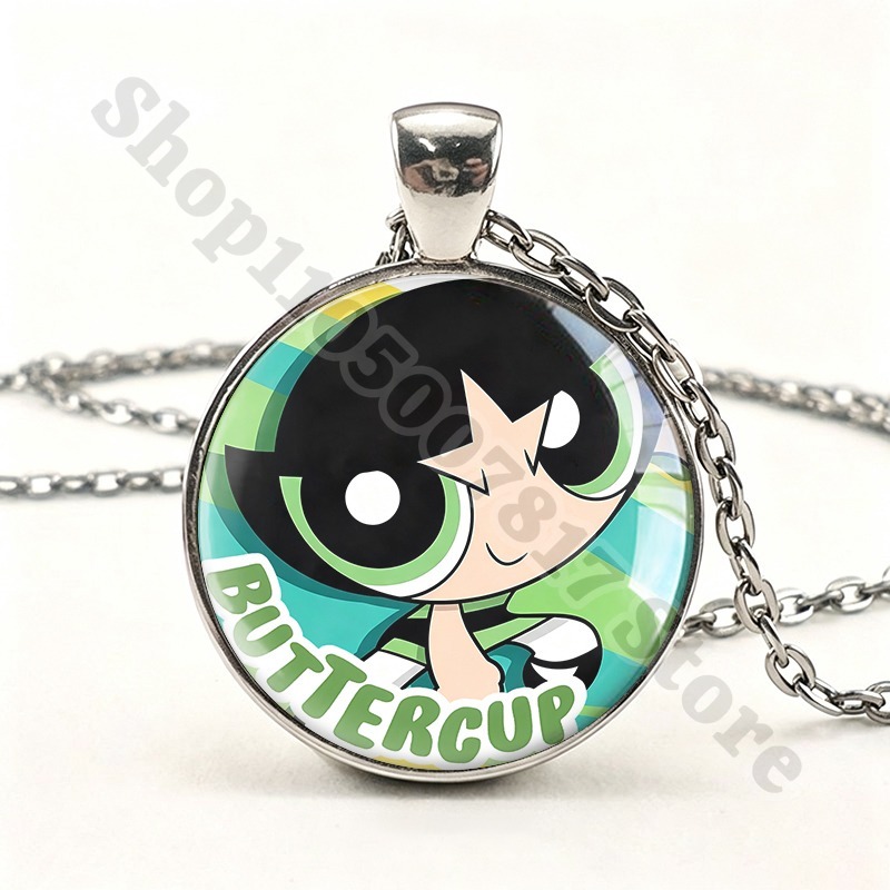 Kawaii The Powerpuffs Girls Cu - Anime Pendant Necklace 评论和价格