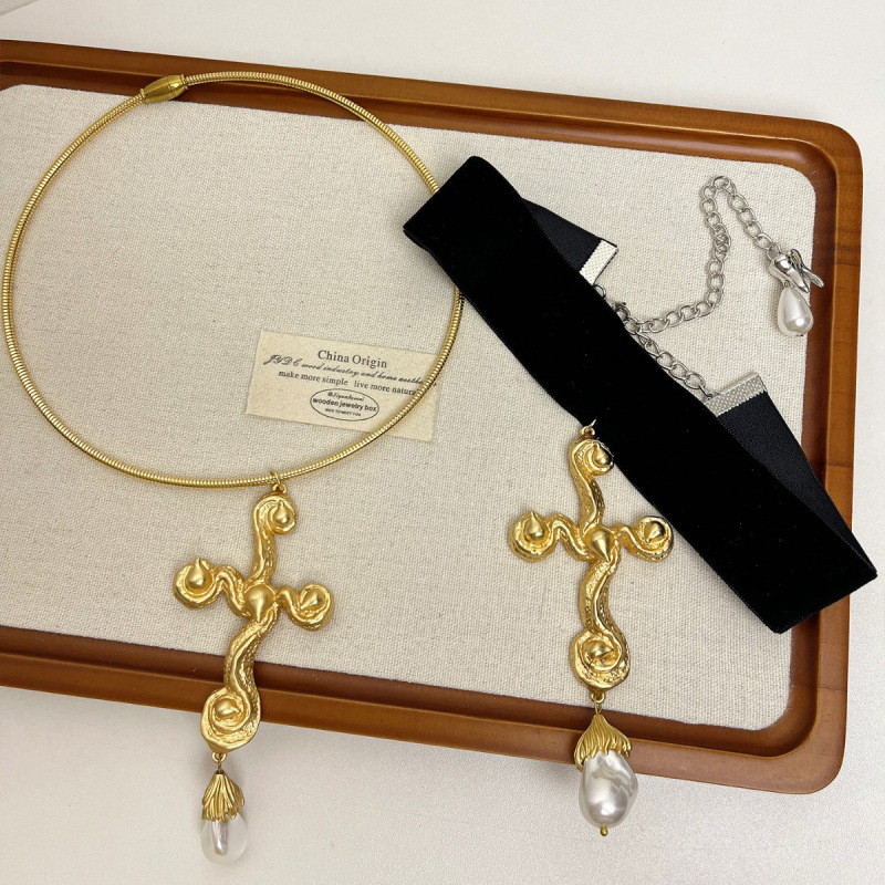 Vintage Exaggerated Baroque Pe - Pearl Choker Necklace Vintage 评论和价格