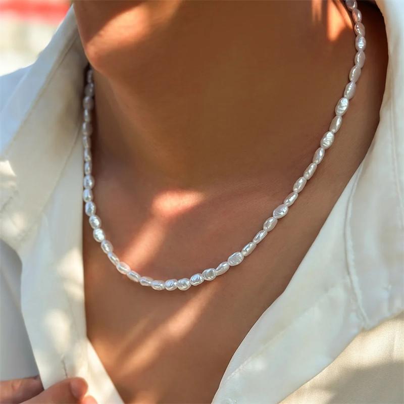 New Fashion Simple Imitation P - Pearl Choker Necklace Vintage 评论和价格