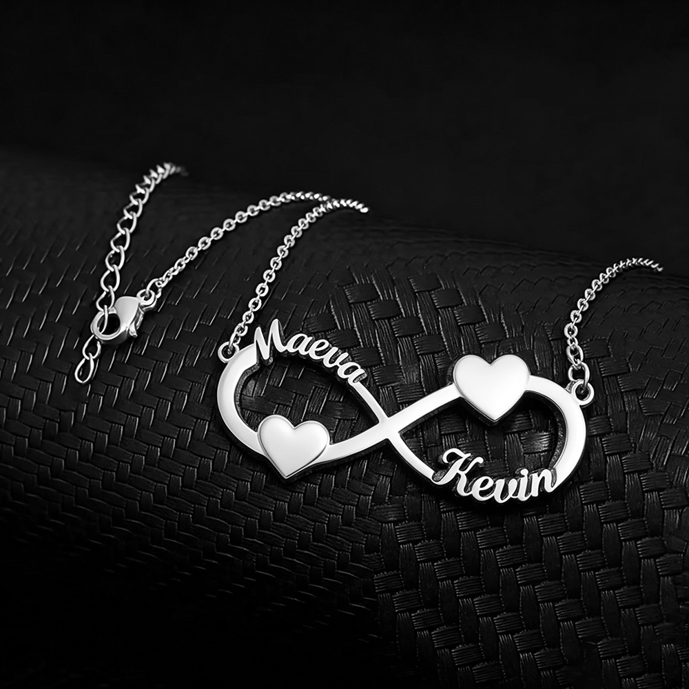 Custom Name Necklace Infinity  - Custom Name Necklace Stainless Steel 评论和价格