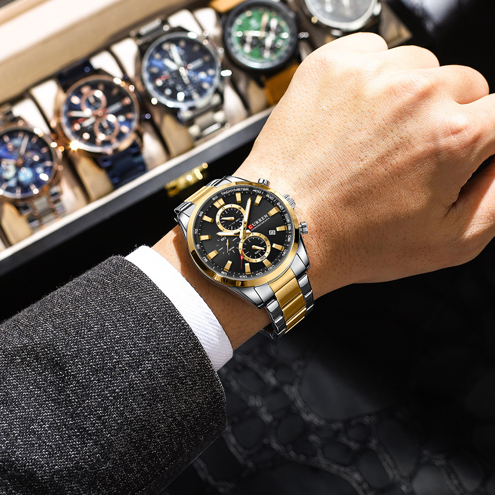 CURREN Casual Quartz Chrono Sp - Watch Accessories 评论和价格
