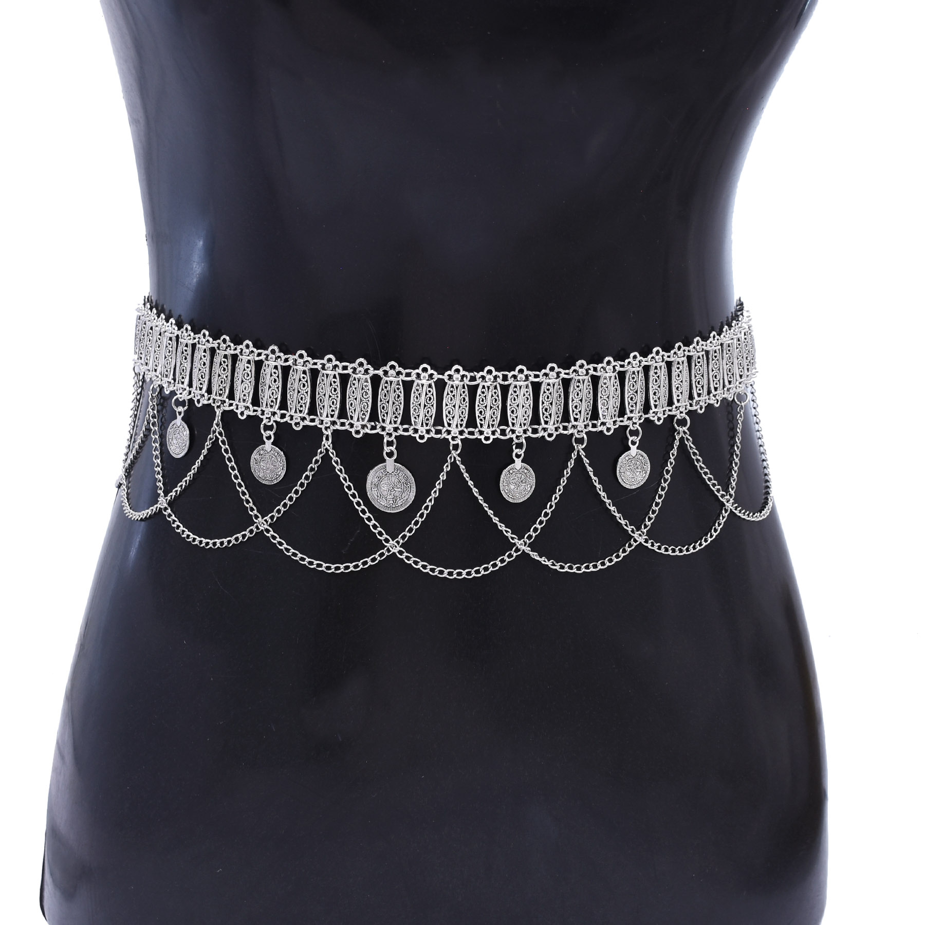 Niche Retro Design Silver Carv - Body Jewelry 评论和价格