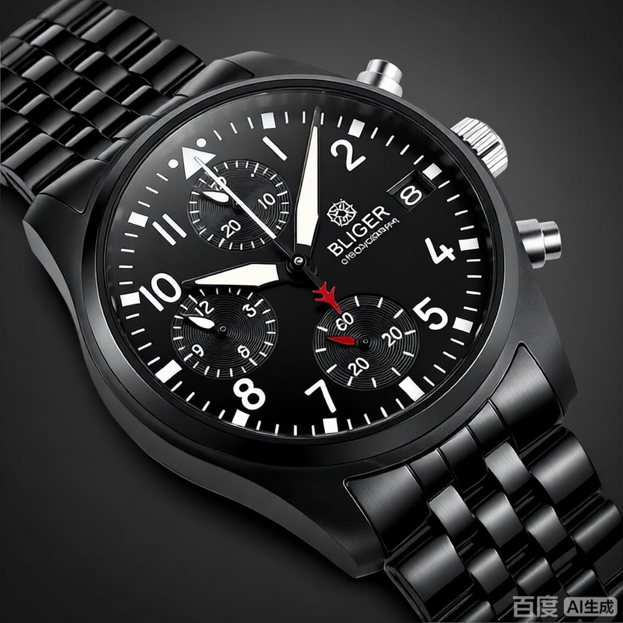 BLIGER Full Black Brushed 38mm - Watch Accessories 评论和价格