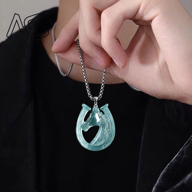 S925 Silver Natural Blue Water - Necklaces 评论和价格