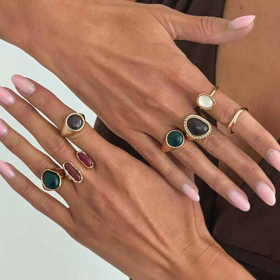 IngeSight.Z 7Pcs/Set Punk Tren - Vintage Punk Knuckle Rings Set 评论和价格