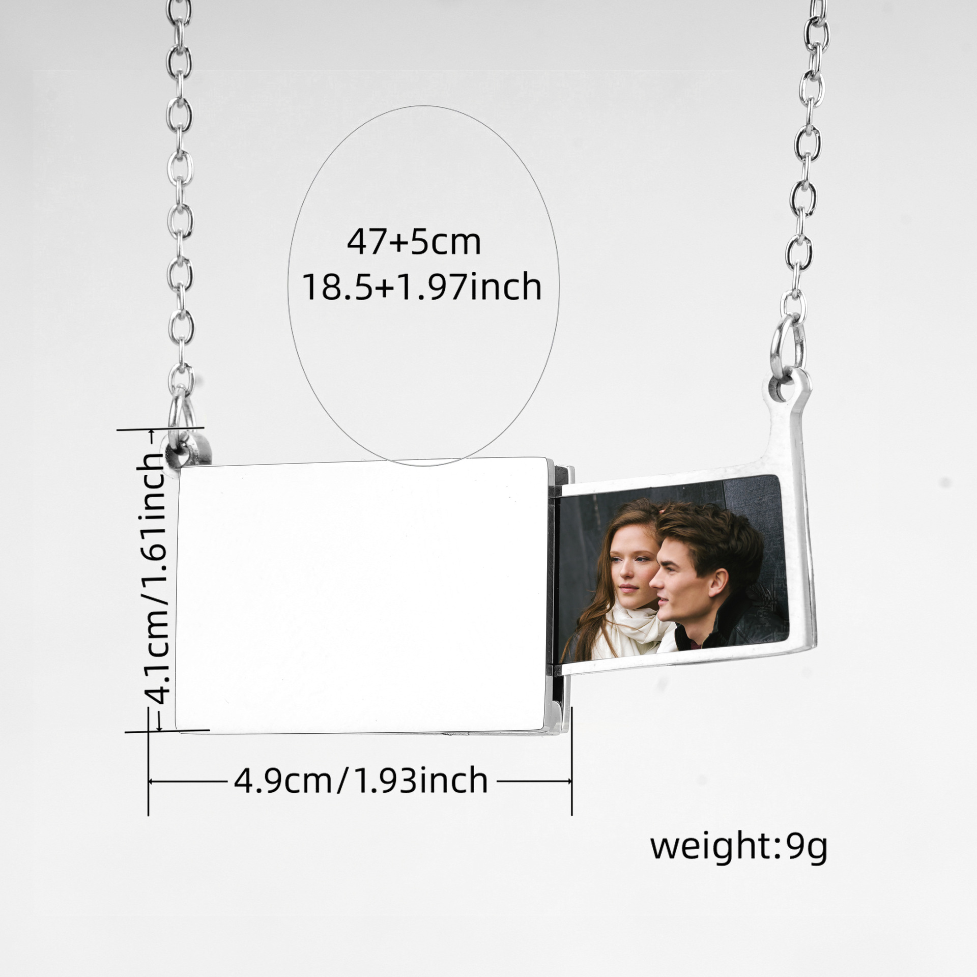 Personalized Stainless Steel P - Heart Locket Necklace Photo 评论和价格