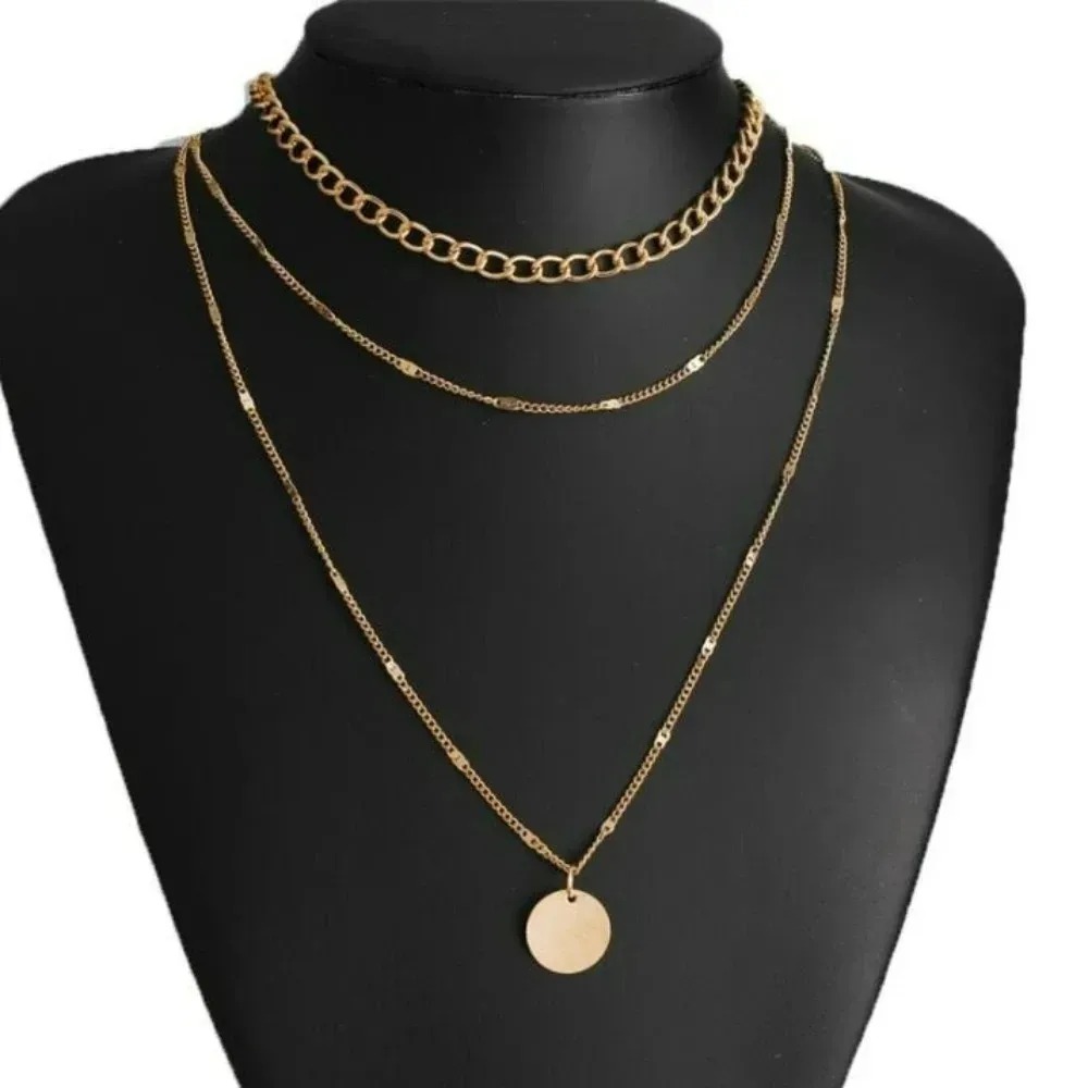 Aesthetic Fashion Retro Vintag - Layered Pendant Necklace Aesthetic 评论和价格