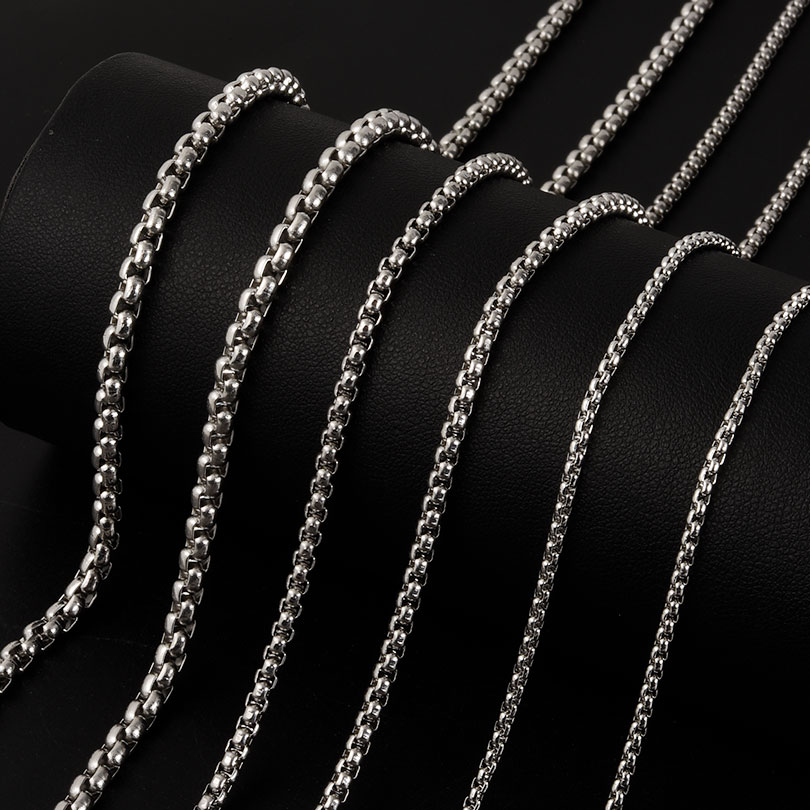 Width 2/2.5/3/4mm Silver Color - Cuban Link Chain 12Mm 评论和价格