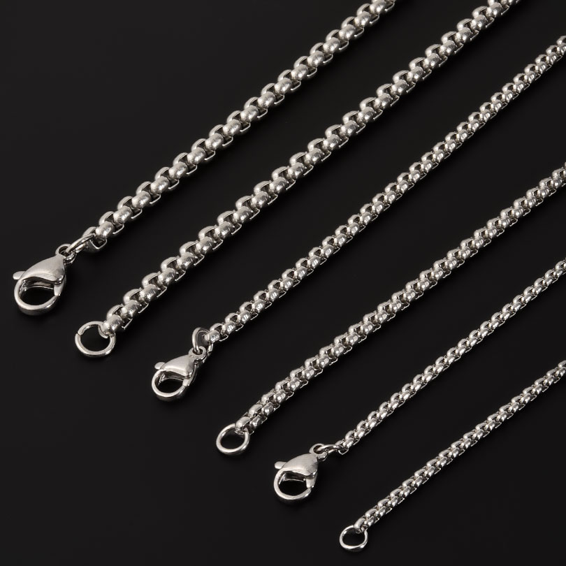 Width 2/2.5/3/4mm Silver Color - Cuban Link Chain 12Mm 评论和价格