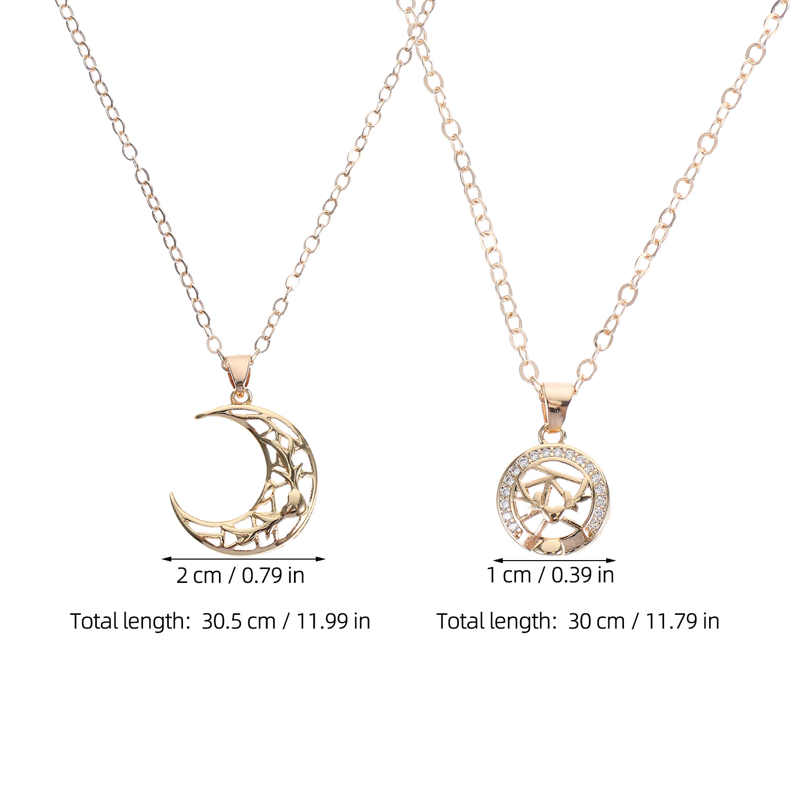 1Pair Sun and Moon Necklace Se - Magnetic Couple Matching Necklaces 评论和价格