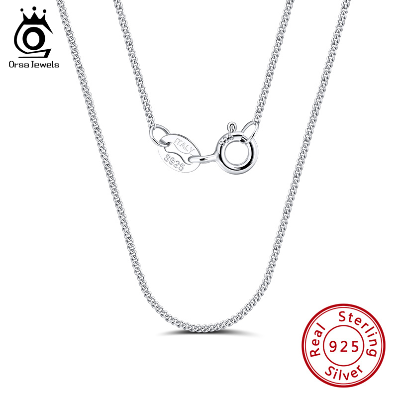 ORSA JEWELS Italian 925 Sterli - 925 Sterling Silver Chain Necklace Men 评论和价格