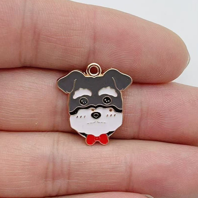 12pcs cartoon pet spotted dog  - Earrings 评论和价格