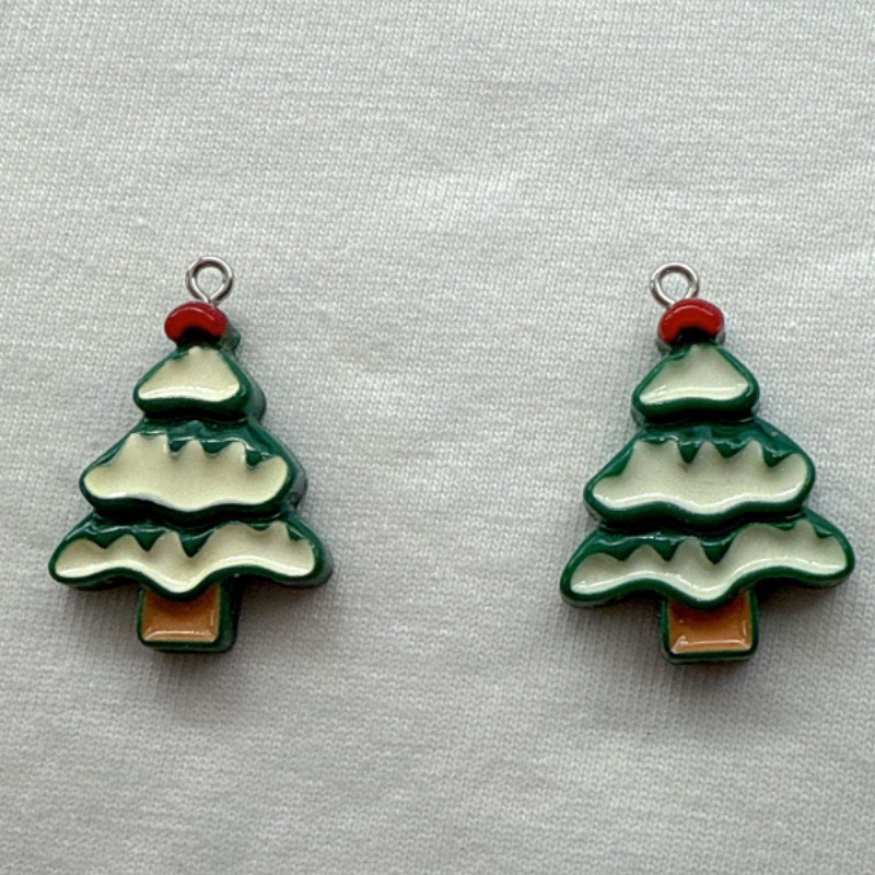 10pcs Christmas Cartoon Series - Earrings 评论和价格