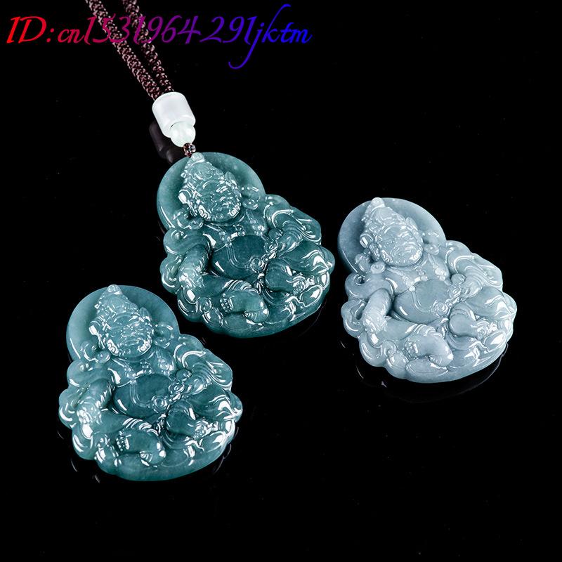 Burmese Jadeite Jambhala Penda - Necklaces 评论和价格