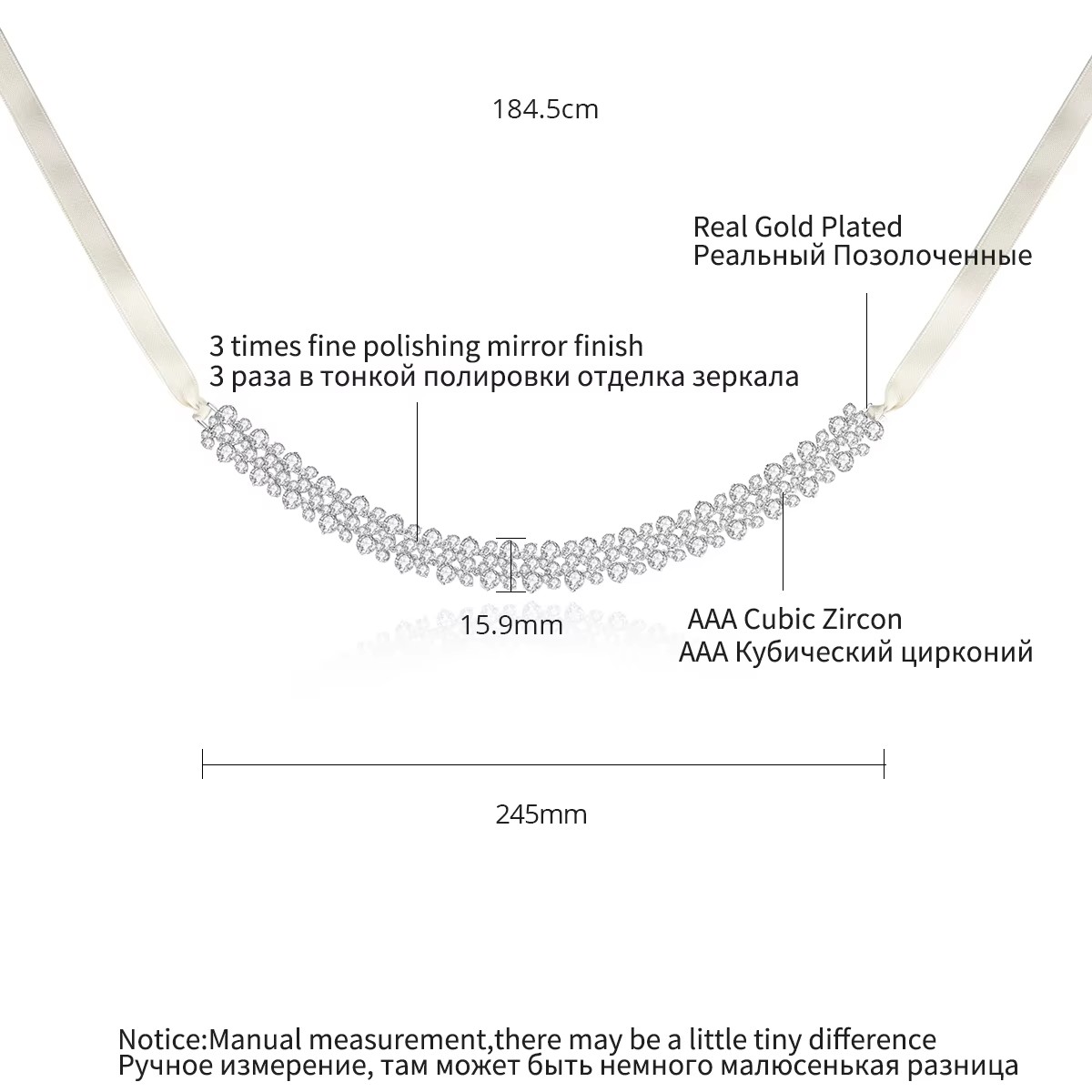 LUOTEEMI Three Layers Cubic Zi - Layered Pendant Necklace Aesthetic 评论和价格