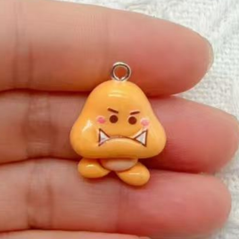10pcs resin cartoon pendant, D - Earrings 评论和价格