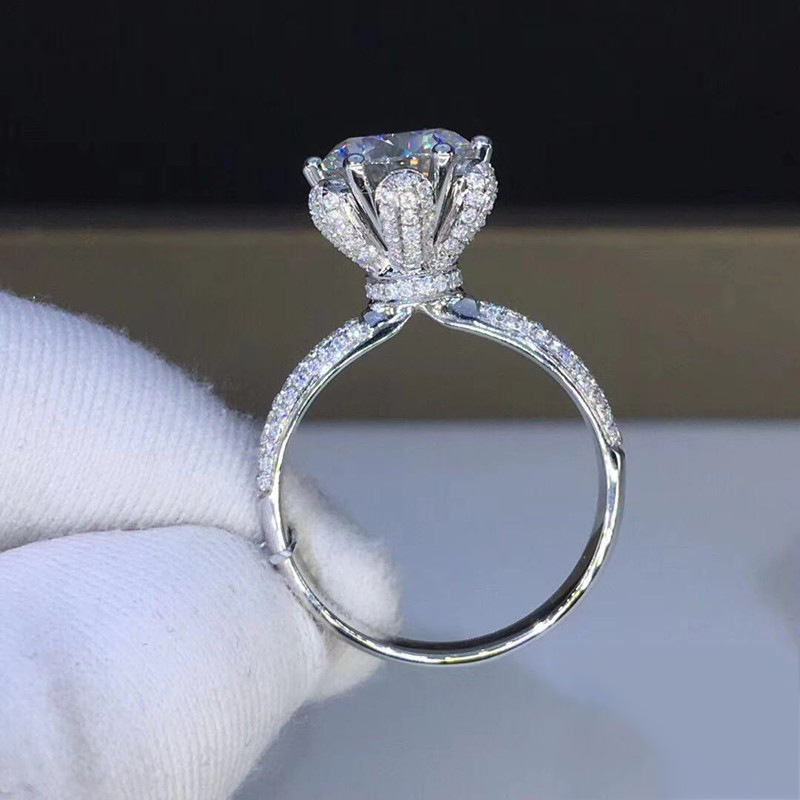 Morganite Ring VVS1 Grade Labo - Moissanite Engagement Ring 1 Carat 评论和价格