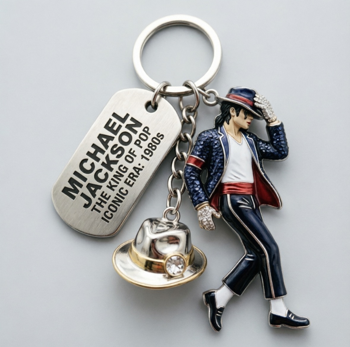 Michael Jackson Keychain Backp - Rings 评论和价格