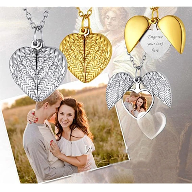 Custom Photo Heart Locket Neck - Heart Locket Necklace Photo 评论和价格