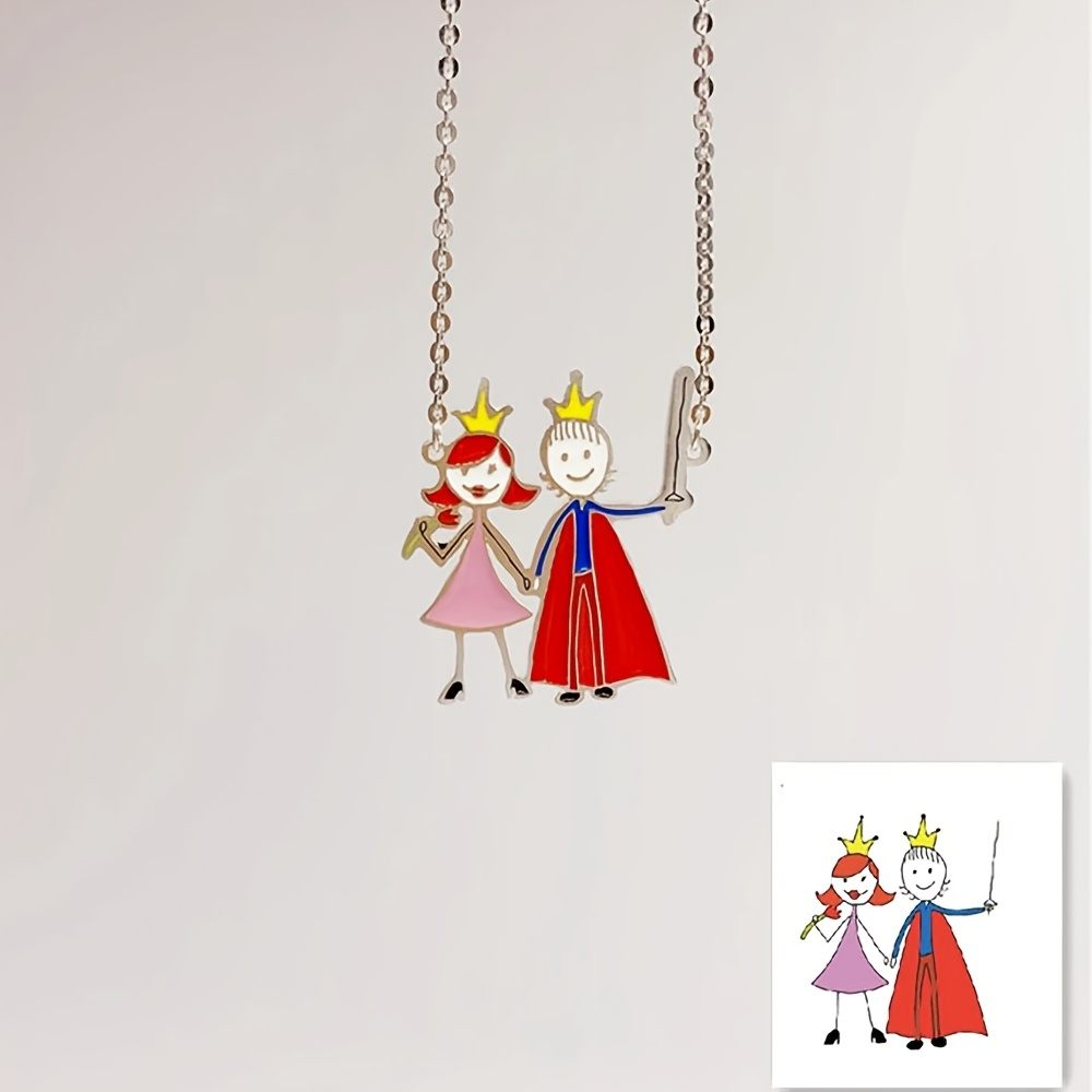 Custom Enamel Pendant Necklace - Custom Name Necklace Stainless Steel 评论和价格
