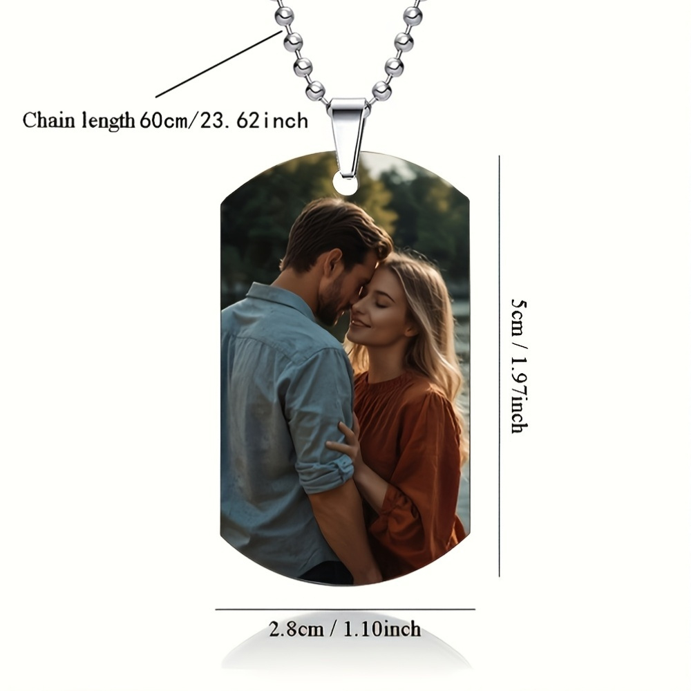 Custom Personalized Men's Pend - Custom Name Necklace Stainless Steel 评论和价格