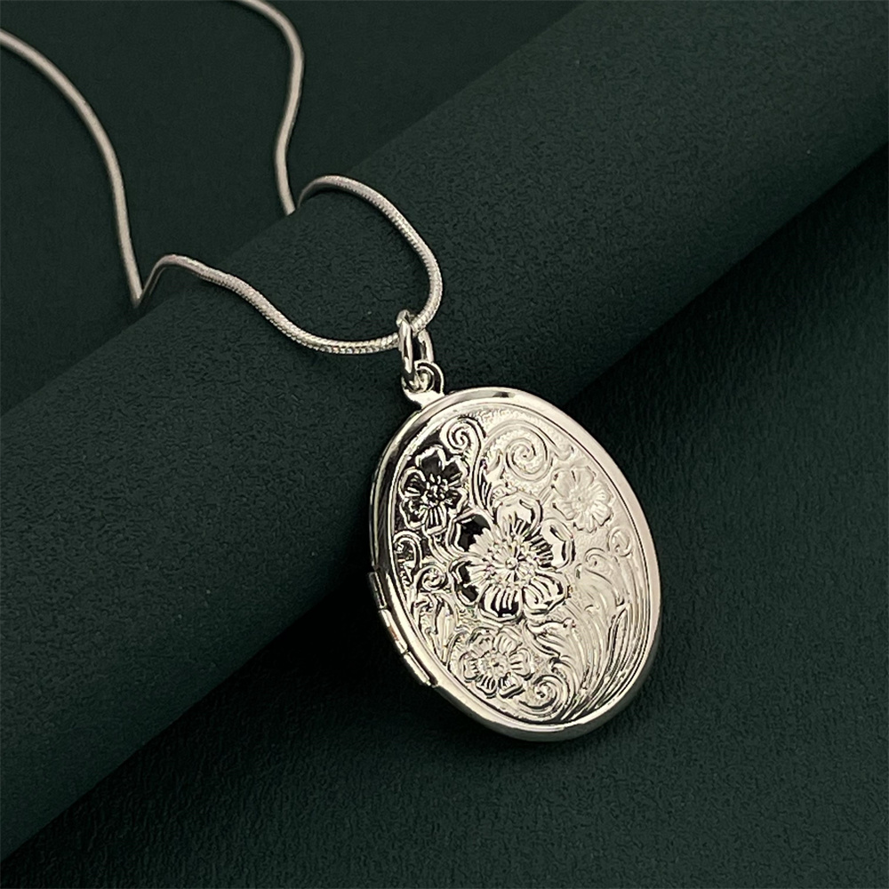 925 Silver Snake Necklace Oval - 925 Sterling Silver Chain Necklace Men 评论和价格